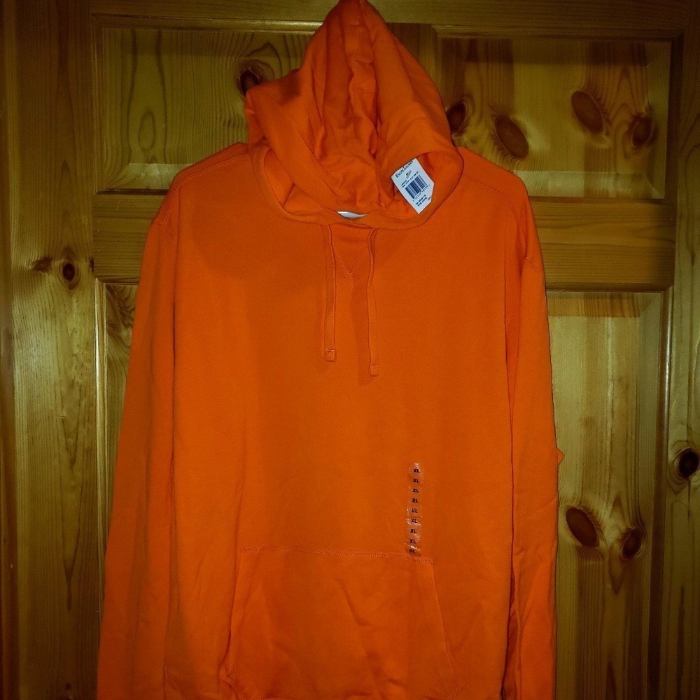 Polo Ralph Lauren Mens XL Orange Pullover Hoodie Sweatshirt NWT 1282488